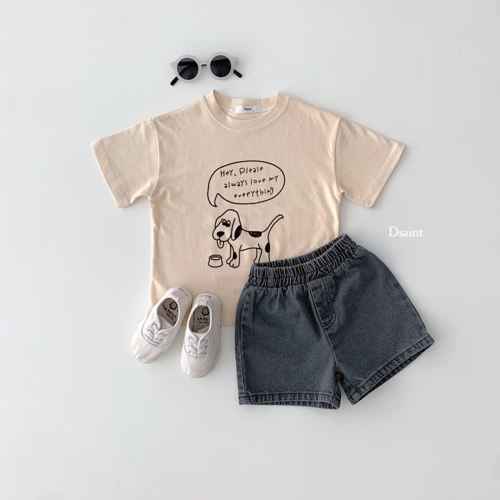 Dsaint - Korean Children Fashion - #toddlerclothing - Check Puppy Tee - 7
