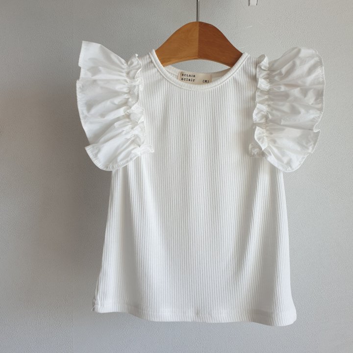 Eclair - Korean Children Fashion - #stylishchildhood - Frill Tee - 4