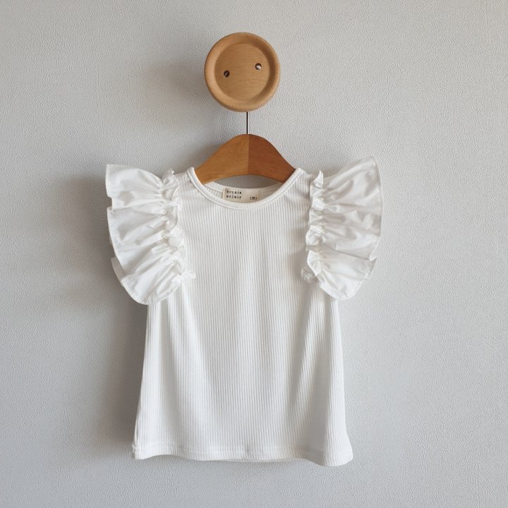 Eclair - Korean Children Fashion - #stylishchildhood - Frill Tee - 3