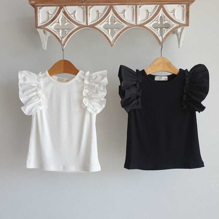 Eclair - Korean Children Fashion - #toddlerclothing - Frill Tee - 2