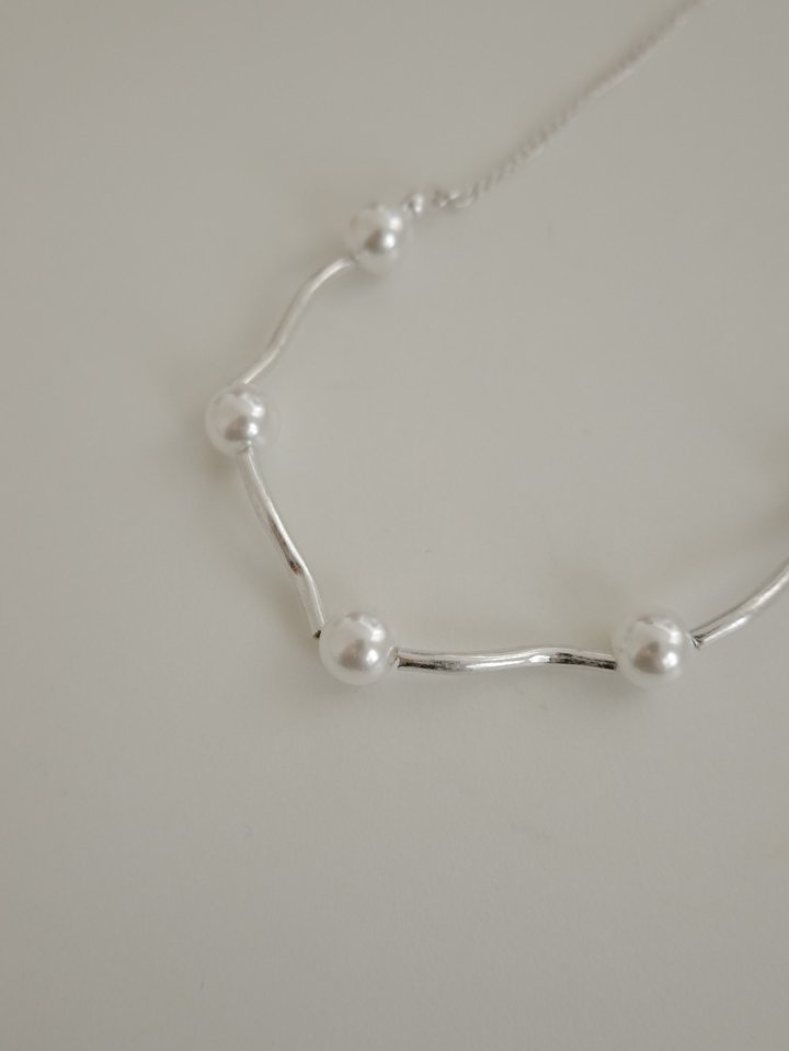 Eeiitt - Korean Women Fashion - #momslook - One-pieceia Pearl Necklace - 6