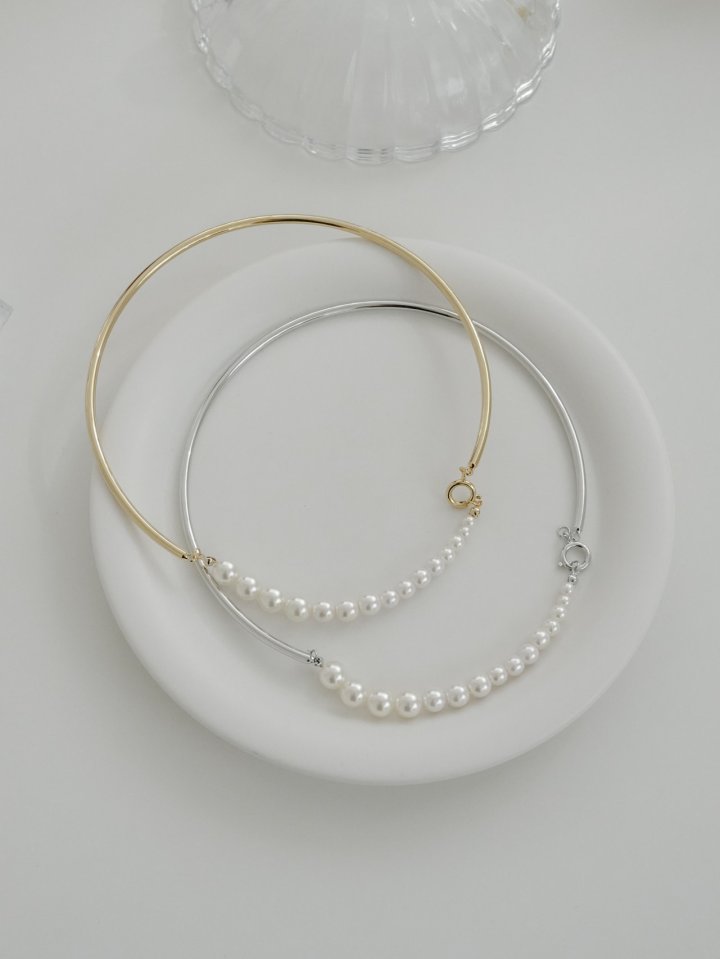 Eeiitt - Korean Women Fashion - #momslook - Henrine Ring Pearl Necklace - 10