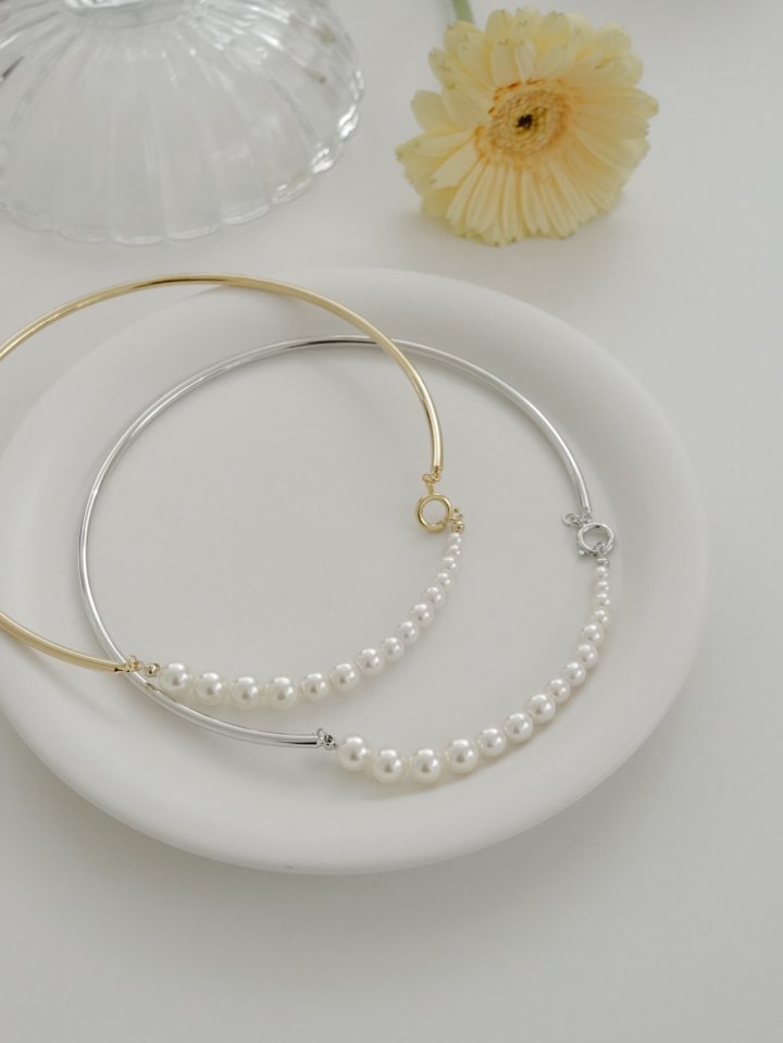 Eeiitt - Korean Women Fashion - #momslook - Henrine Ring Pearl Necklace - 2
