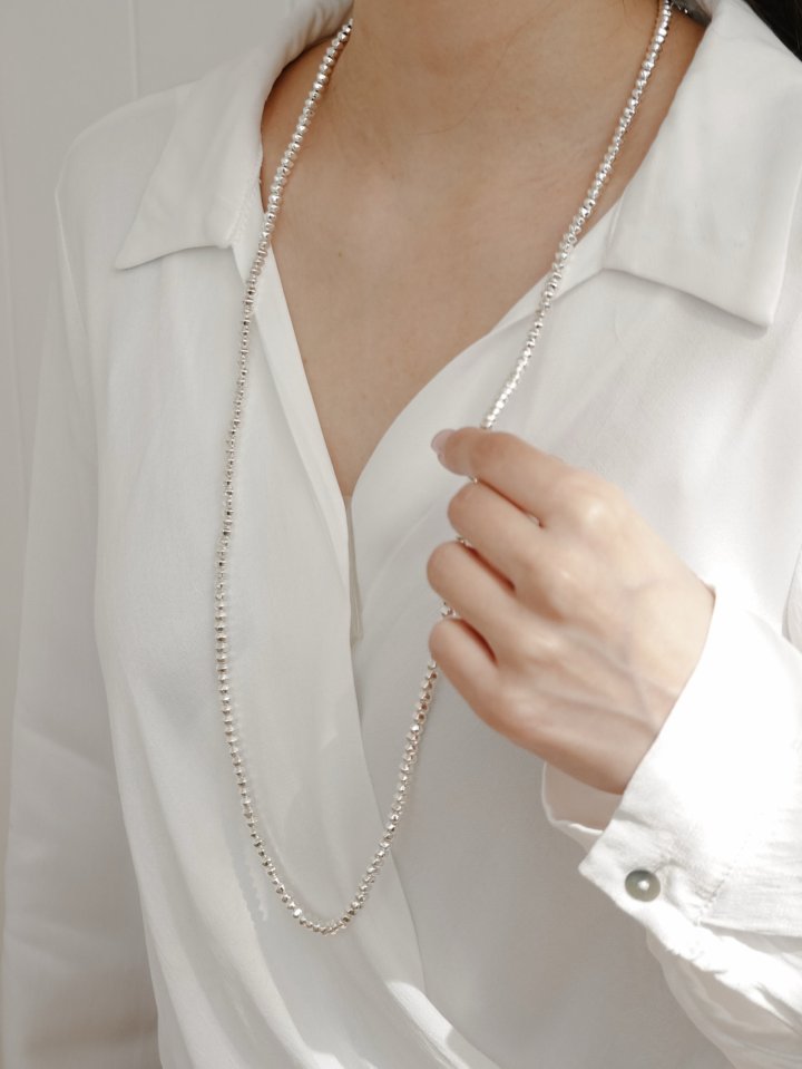 Eeiitt - Korean Women Fashion - #momslook - Bully Long Ball Necklace - 12