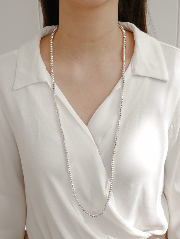 Eeiitt - Korean Women Fashion - #momslook - Bully Long Ball Necklace - 2