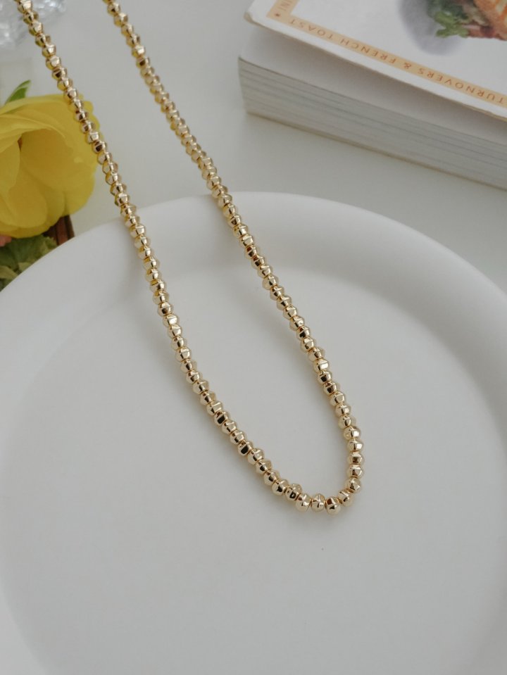 Eeiitt - Korean Women Fashion - #womensfashion - Bully Long Ball Necklace - 4