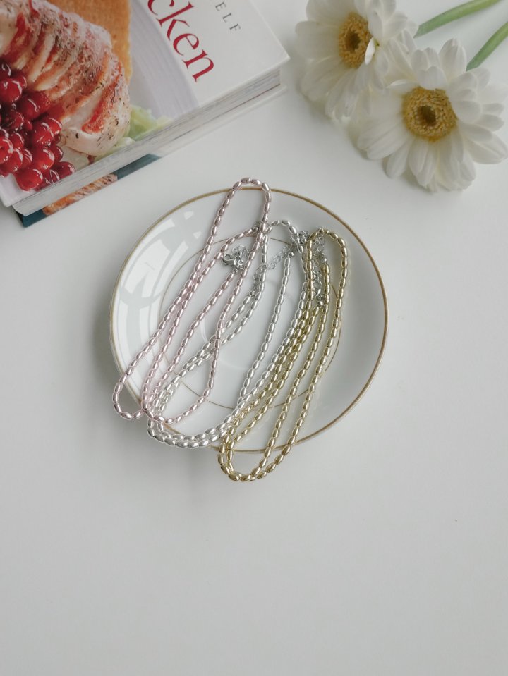 Eeiitt - Korean Women Fashion - #momslook - Kiko Surgical Color Necklace - 2