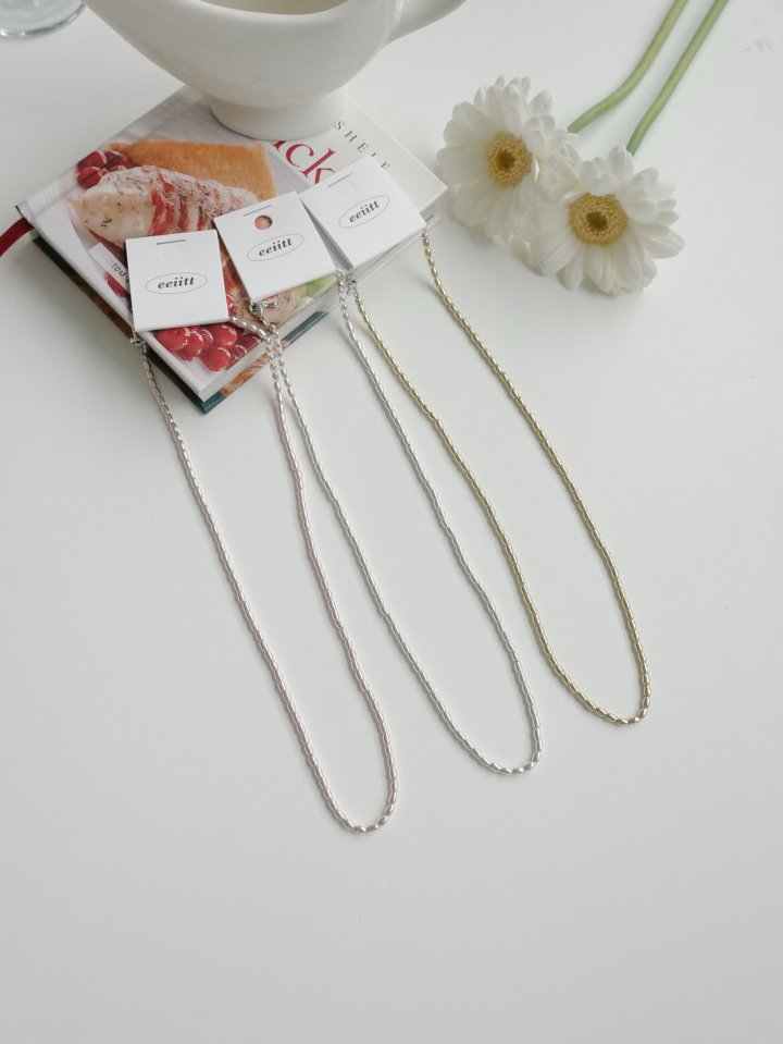Eeiitt - Korean Women Fashion - #momslook - Kiko Surgical Color Necklace - 9