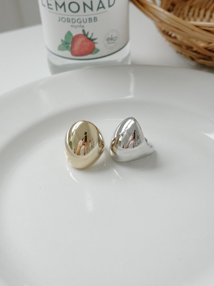 Eeiitt - Korean Women Fashion - #womensfashion - Nuda Round Bold Ring - 4