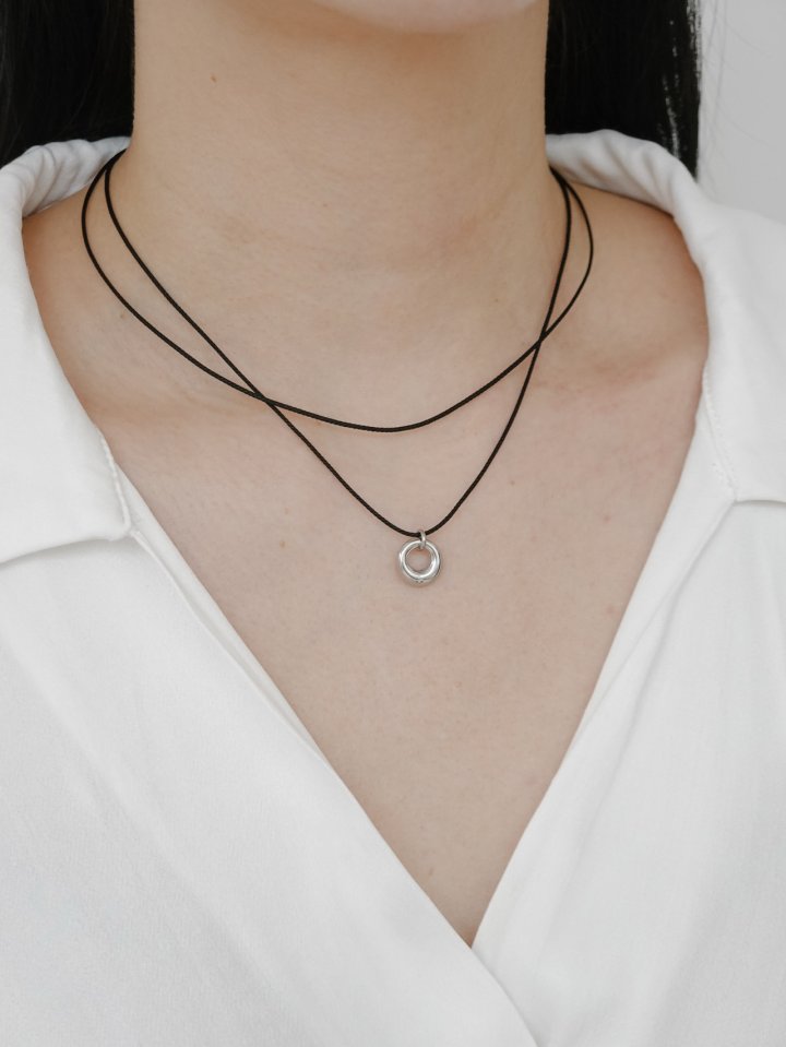 Eeiitt - Korean Women Fashion - #momslook - Lyon Layered Black Surgical Necklace - 7