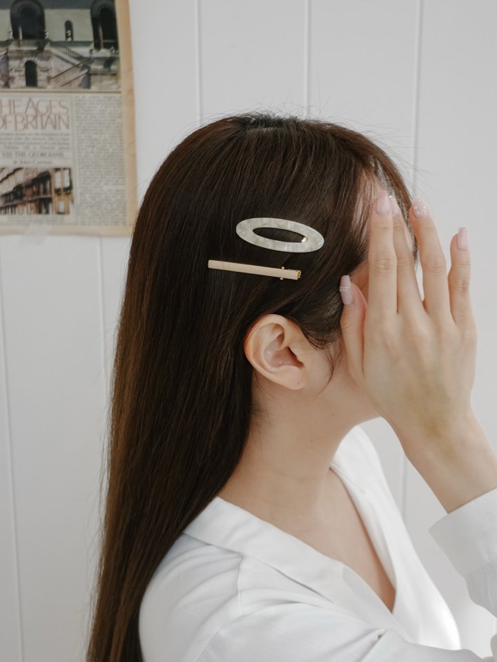 Eeiitt - Korean Women Fashion - #momslook - Oval Hairpin Set - 2