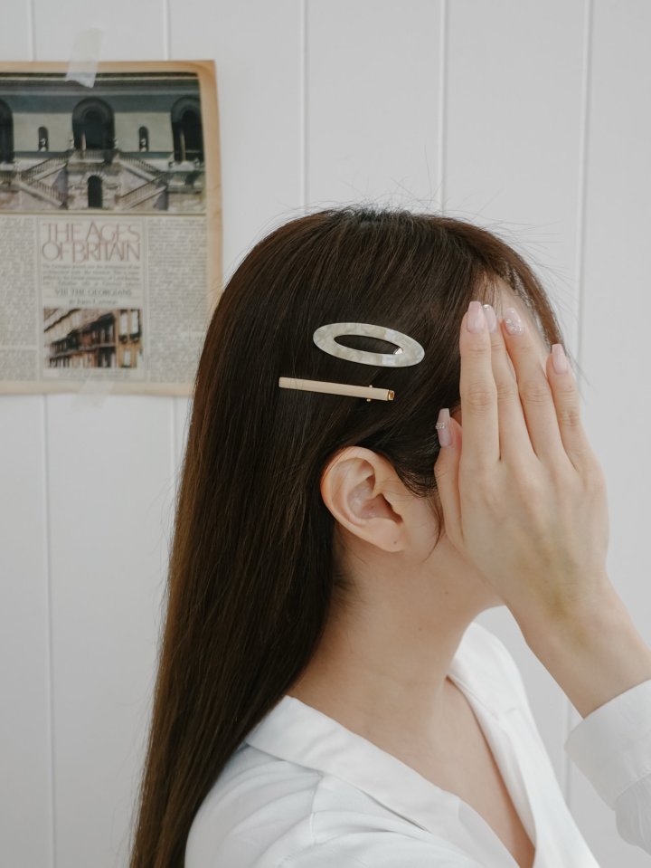 Eeiitt - Korean Women Fashion - #momslook - Oval Hairpin Set - 4