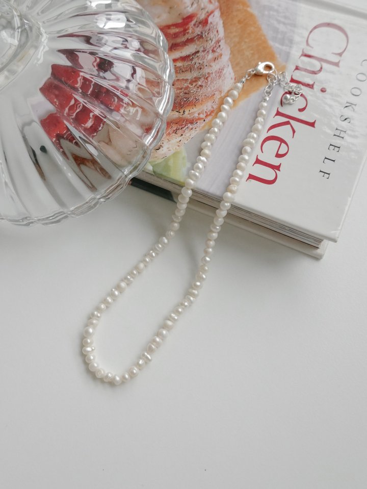 Eeiitt - Korean Women Fashion - #momslook - Evian Freshwater Pearl Necklace - 2