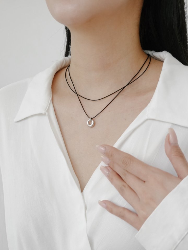 Eeiitt - Korean Women Fashion - #pursuepretty - Lyon Layered Black Surgical Necklace - 11