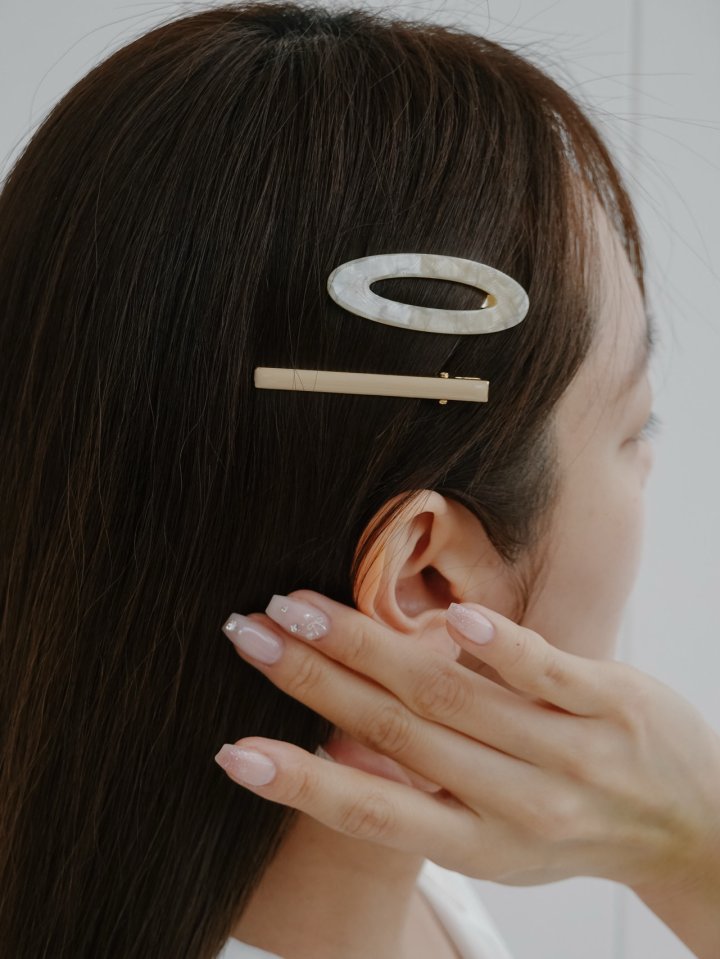 Eeiitt - Korean Women Fashion - #romanticstyle - Oval Hairpin Set - 10