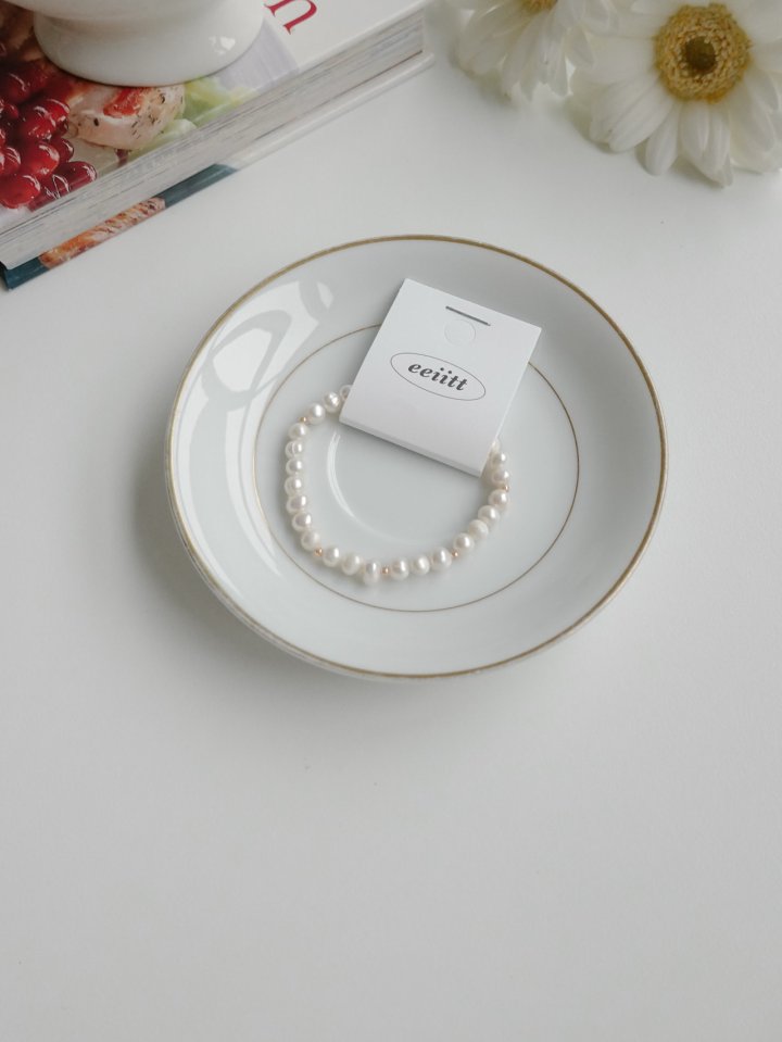 Eeiitt - Korean Women Fashion - #romanticstyle - Evian Freshwater Pearl Bracelet - 8