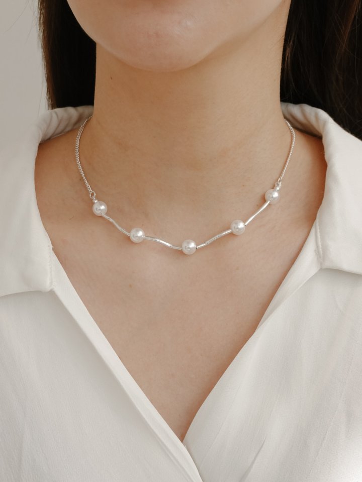 Eeiitt - Korean Women Fashion - #shopsmall - One-pieceia Pearl Necklace