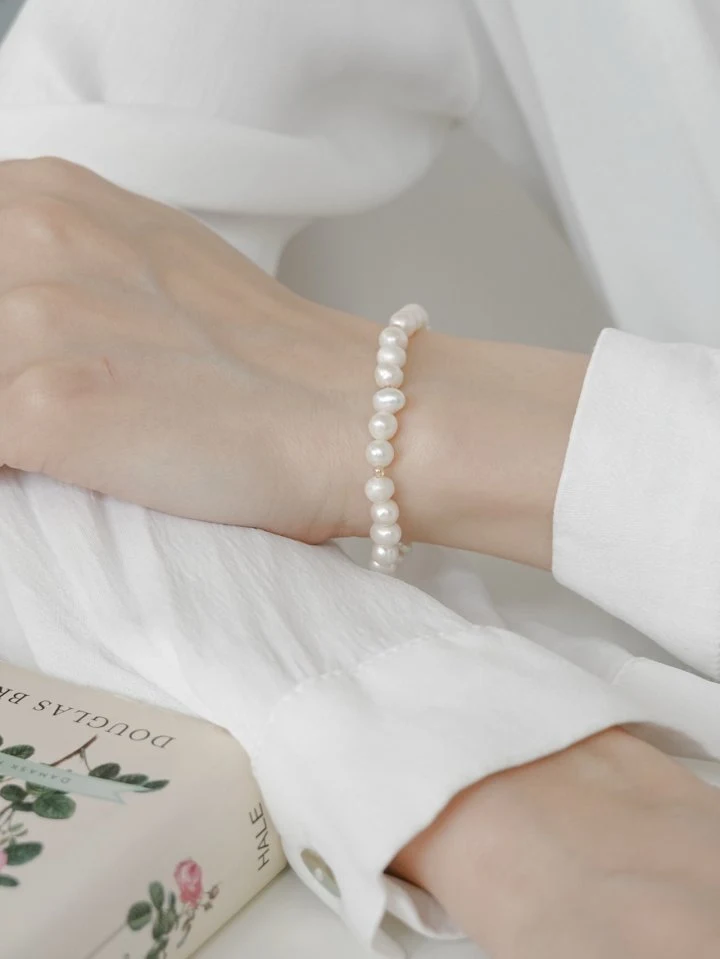 Eeiitt - Korean Women Fashion - #shopsmall - Evian Freshwater Pearl Bracelet - 9