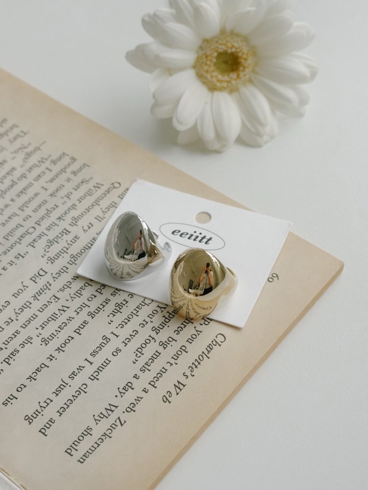 Eeiitt - Korean Women Fashion - #vintageinspired - Nuda Round Bold Ring - 10
