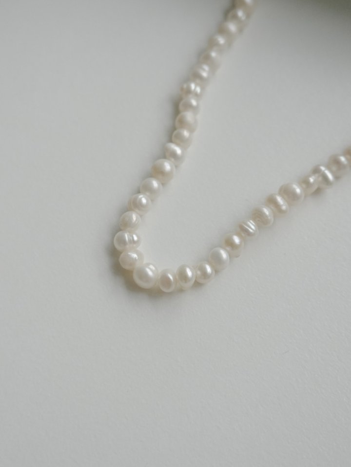 Eeiitt - Korean Women Fashion - #vintageinspired - Evian Freshwater Pearl Necklace - 5