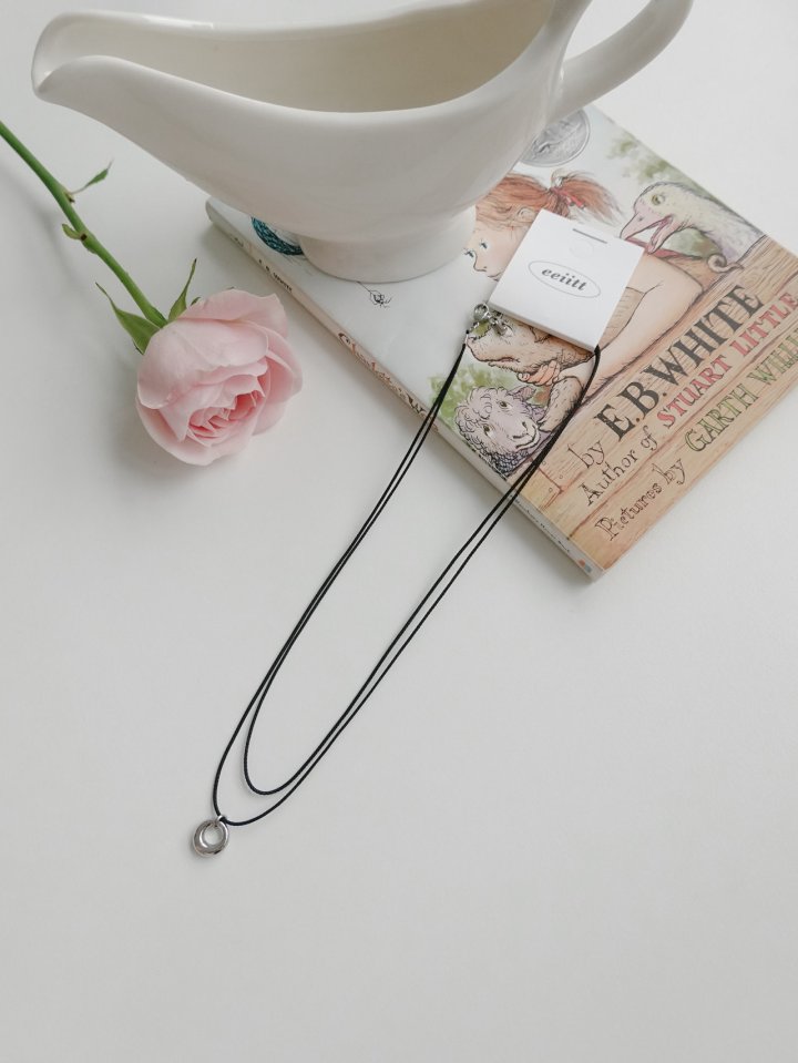 Eeiitt - Korean Women Fashion - #vintagekidsstyle - Lyon Layered Black Surgical Necklace - 10