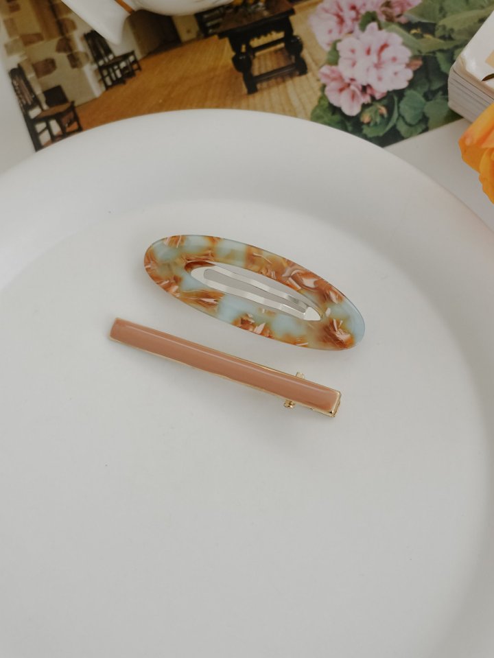 Eeiitt - Korean Women Fashion - #vintagekidsstyle - Oval Hairpin Set - 7