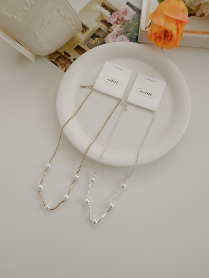 Eeiitt - Korean Women Fashion - #womensfashion - One-pieceia Pearl Necklace - 11
