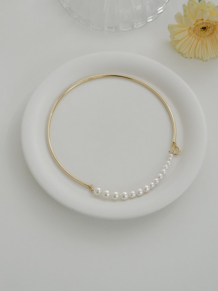 Eeiitt - Korean Women Fashion - #womensfashion - Henrine Ring Pearl Necklace - 5
