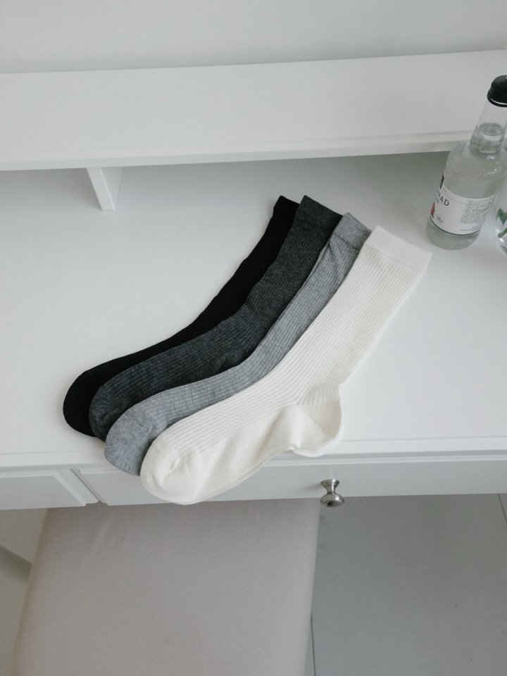 Eeiitt - Korean Women Fashion - #womensfashion - Easy Ribbed See-through Socks - 8