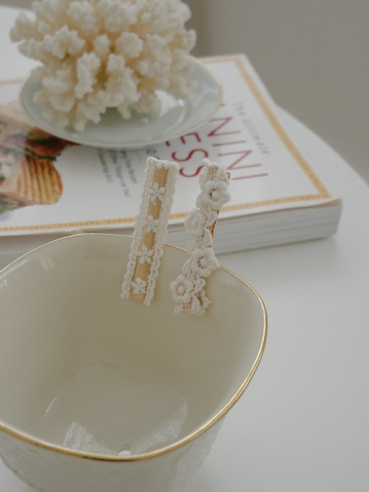 Eeiitt - Korean Women Fashion - #womensfashion - Shirring Flower Cotton Hairpin - 9