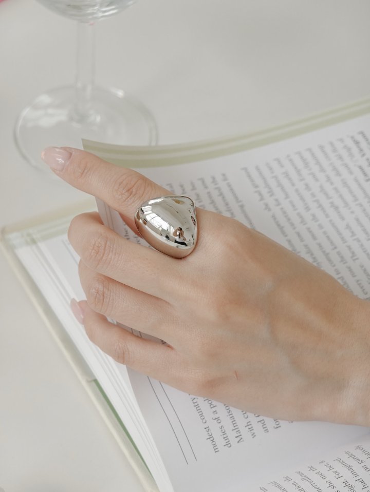 Eeiitt - Korean Women Fashion - #womensfashion - Nuda Round Bold Ring - 3