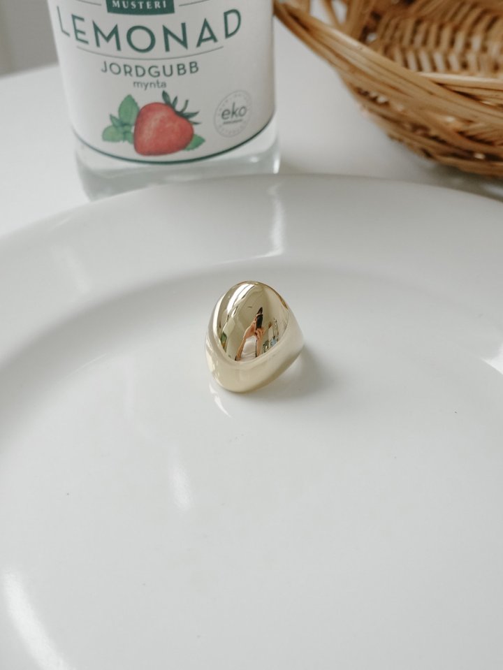Eeiitt - Korean Women Fashion - #womensfashion - Nuda Round Bold Ring - 5