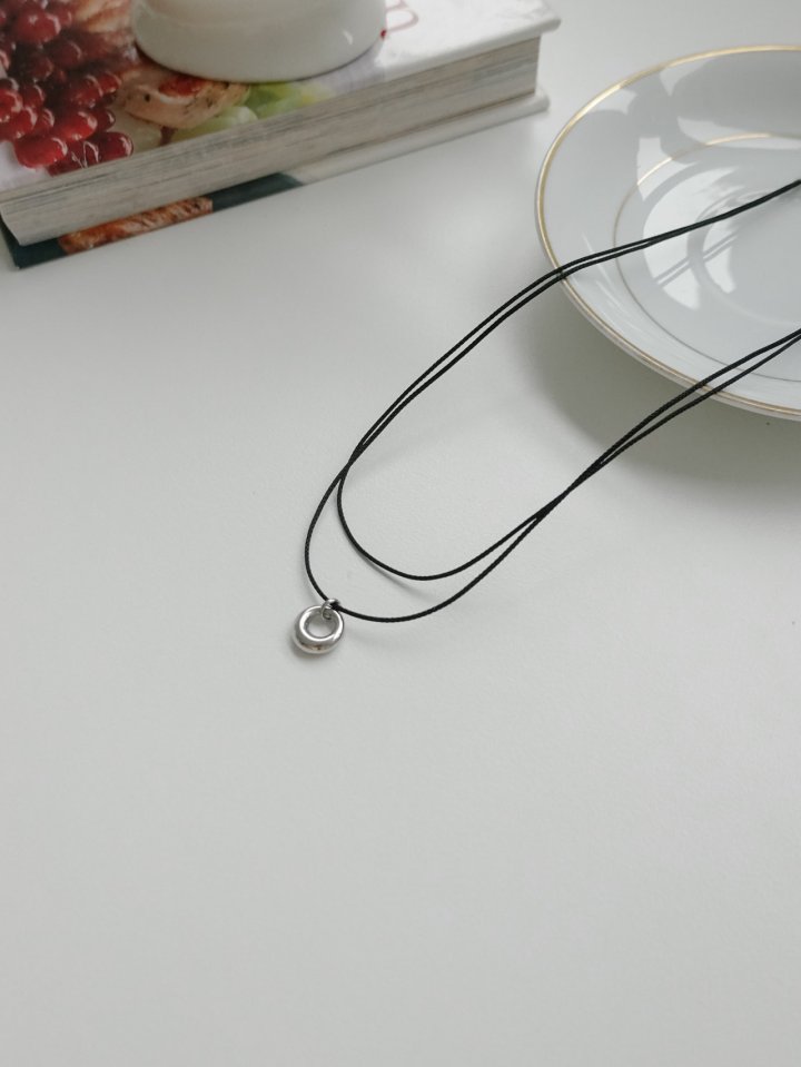 Eeiitt - Korean Women Fashion - #womensfashion - Lyon Layered Black Surgical Necklace - 2