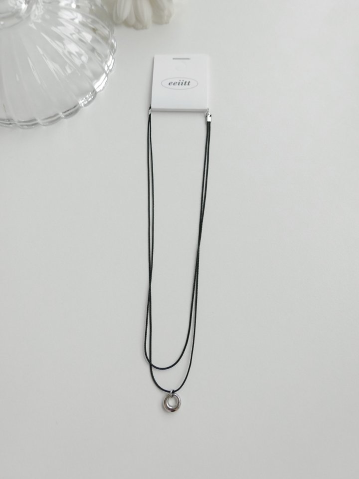 Eeiitt - Korean Women Fashion - #womensfashion - Lyon Layered Black Surgical Necklace - 8