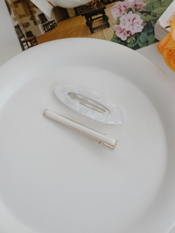 Eeiitt - Korean Women Fashion - #womensfashion - Oval Hairpin Set - 5