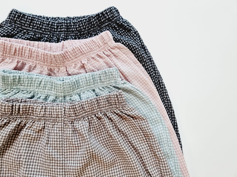 Ellykiki - Korean Children Fashion - #kidsshorts - Cloud Check Pants - 12