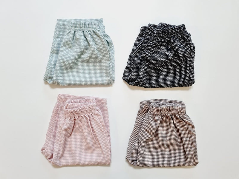Ellykiki - Korean Children Fashion - #minifashionista - Cloud Check Pants - 2