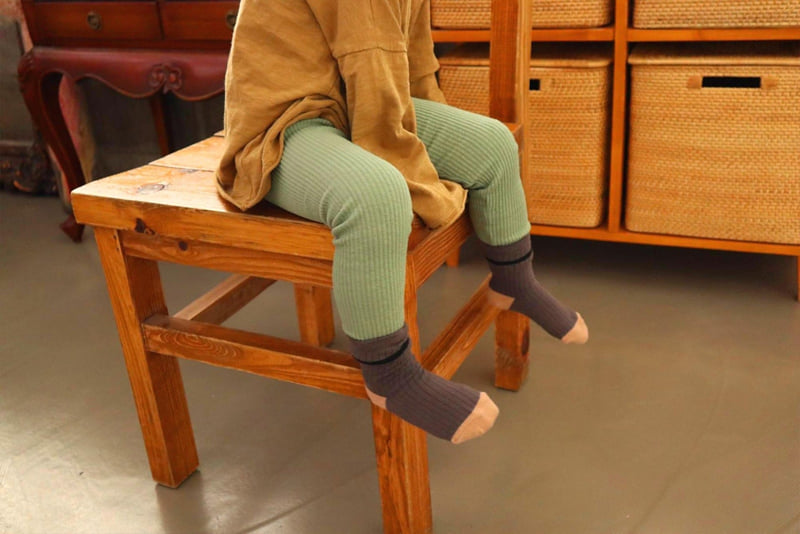 Ellykiki - Korean Children Fashion - #prettylittlegirls - Mega Ribbed Leggings - 2