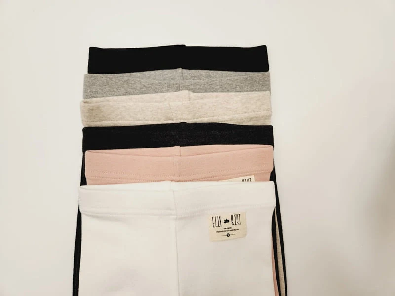 Ellykiki - Korean Children Fashion - #toddlerclothing - Basic Leggings (Oatmeal) - 6