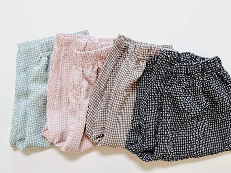 Ellykiki - Korean Children Fashion - #toddlerclothing - Cloud Check Pants - 5