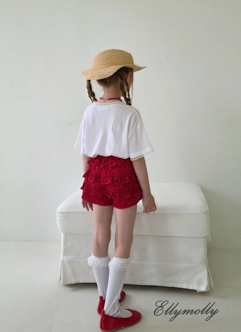 Ellymolly - Korean Children Fashion - #Kfashion4kids - Rose Ruffle Pants - 12