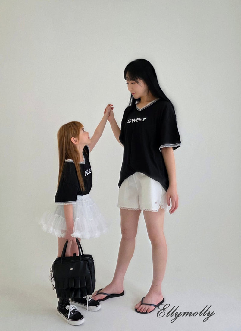 Ellymolly - Korean Children Fashion - #childofig - Sweet V-neck Tee - 11