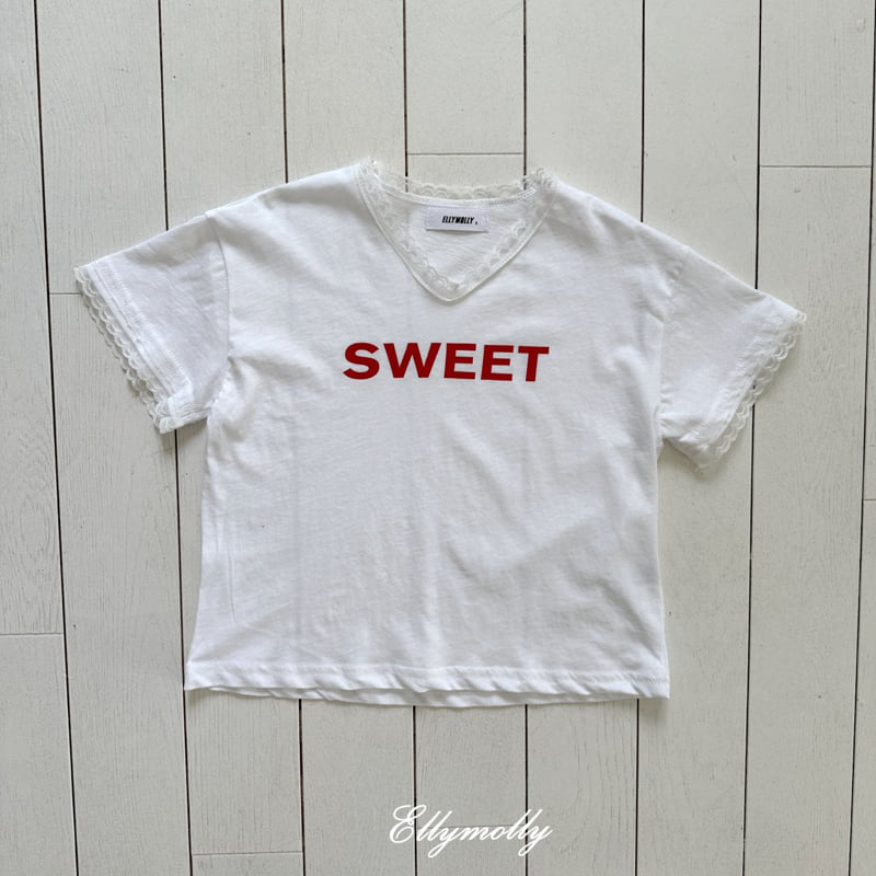 Ellymolly - Korean Children Fashion - #childofig - Sweet V-neck Tee - 5