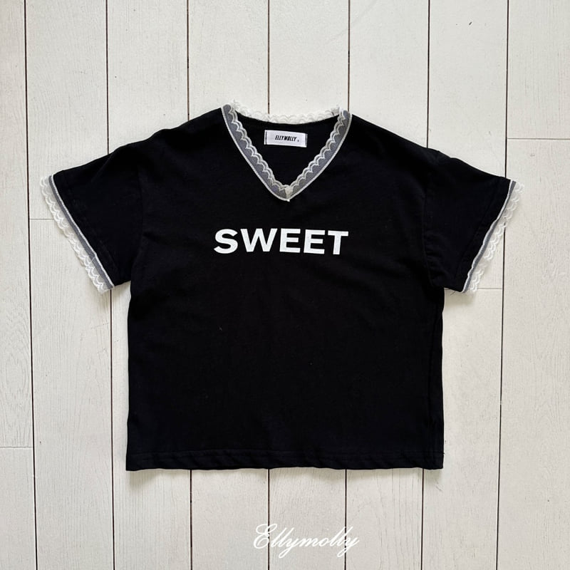 Ellymolly - Korean Children Fashion - #childofig - Sweet V-neck Tee - 6
