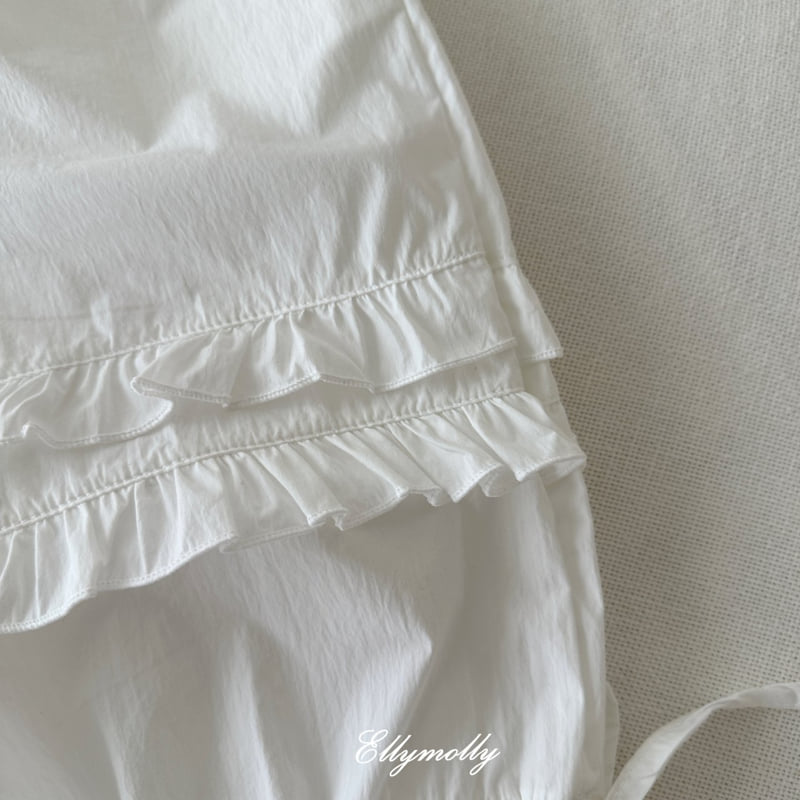 Ellymolly - Korean Children Fashion - #childrensboutique - Frill Washed Banding Pants - 7