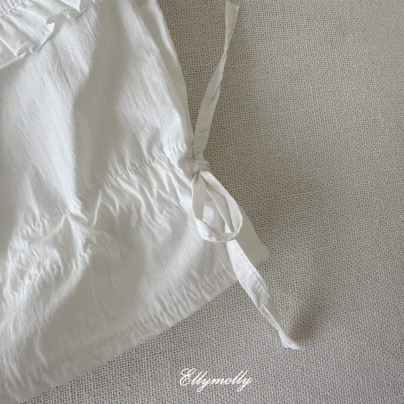 Ellymolly - Korean Children Fashion - #designkidswear - Frill Washed Banding Pants - 8