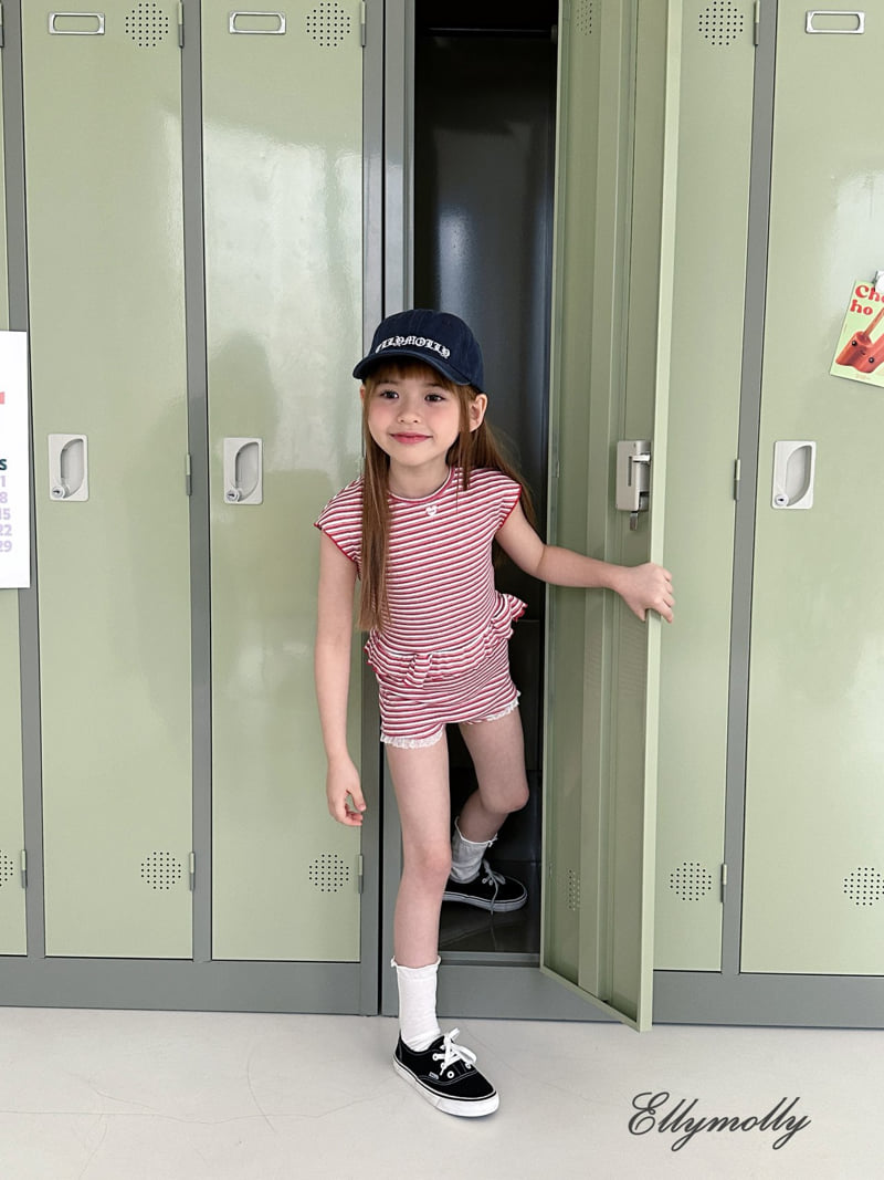 Ellymolly - Korean Children Fashion - #designkidswear - Four Seasons Back Slit Tee - 11