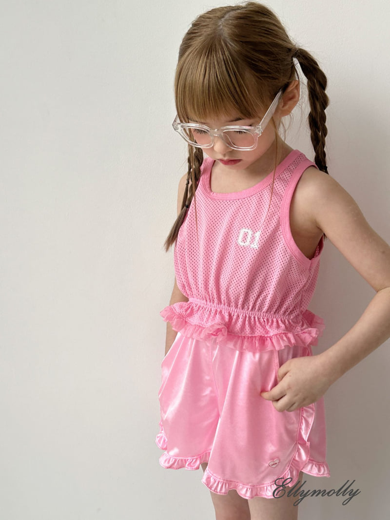 Ellymolly - Korean Children Fashion - #designkidswear - Palm Frill Sleeveless - 10