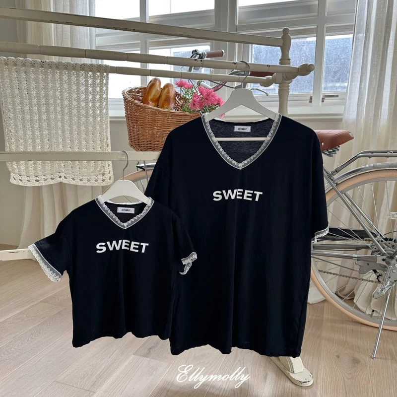 Ellymolly - Korean Children Fashion - #discoveringself - Sweet V-neck Tee