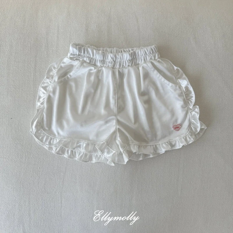 Ellymolly - Korean Children Fashion - #discoveringself - Glossy Frill Pants - 5